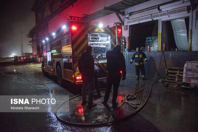  حریق در شرکت لبنیاتی کاله - آمل