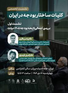  برگزاری نشست بررسی کلیات ساختار بودجه در ایران 
