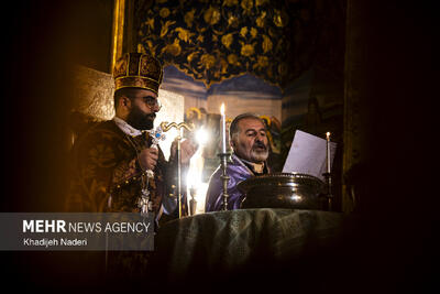 مراسم «تقدس آب و عشای ربانی» در کلیسای بیت اللحم اصفهان