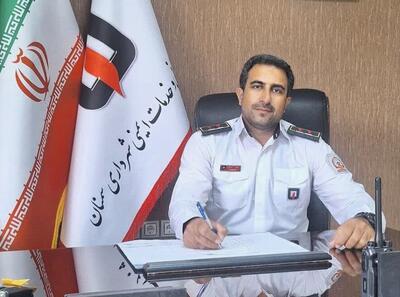 مهار آتش سوزی منزل متروکه سمنان بدون تلفات جانی