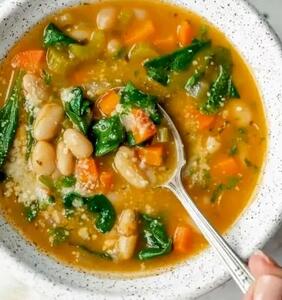 سوپ سبزیجات لوبیاسفید، پیش‌غذای خوشمزه و سالم