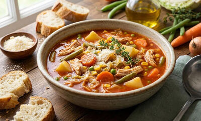  طرز تهیه سوپ سبزیجات؛ با مرغ و رژیمی