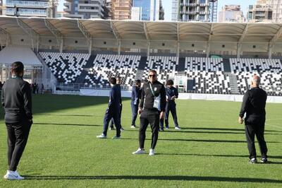 بازدید تیم ملی فوتبال امید از محل بازی با کره جنوبی و لبنان - پارس فوتبال