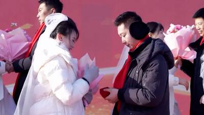  فیلم عروسی زمستانی در سرمای شدید چین