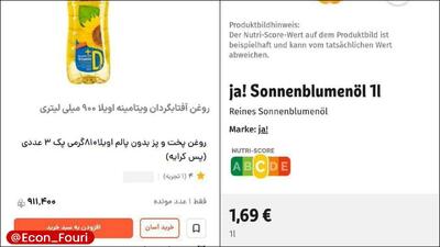 روغن در ایران از آلمان گران‌تر شد - سلام نو