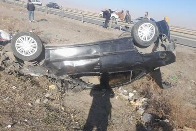 واژگونی خودرو در جاده دستگردان مشهد با یک فوتی و یک مصدوم (۱۶ دی ۱۴۰۴)