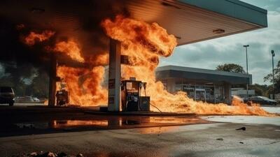 دلیل آتش‌سوزی جایگاه عرضه سوخت دولت‌آباد اعلام شد