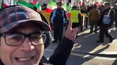 درگیری خیابانی سلطنت طلبان و منافقین: مجاهدین حروم زاده!