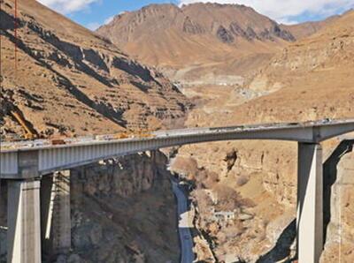  افتتاح شاهکار مهندسان ایرانی بر فراز آزادراه شمالی کرج