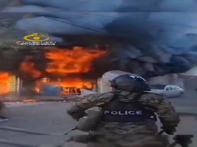 ماموران پلیس بجنورد خودروی یک شهروند را از آتش اغتشاش‌گران بیرون‌ کشیدند