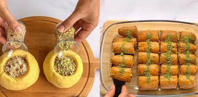 طرز تهیه باقلوا خوشمزه دمشقی در خانه !