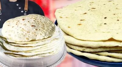  نان تافتون فوری و آسان در خانه به سبک قدیم ایران با سینی !