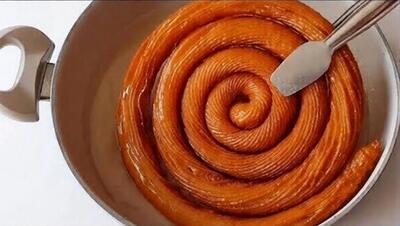  طرز تهیه بامیه ترد ترد و کم شیرین با خمیر راحت و آسون،دیگه از بیرون نمیخری