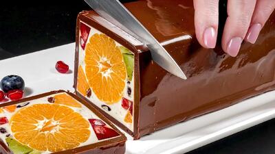  فقط شیر و میوه! خوشمزه ترین دسر خانگی در ۵ دقیقه! بدون نیاز به پخت!