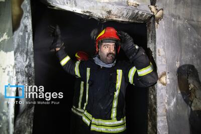 تصاویر: حریق در شرکت لبنیاتی کاله - آمل