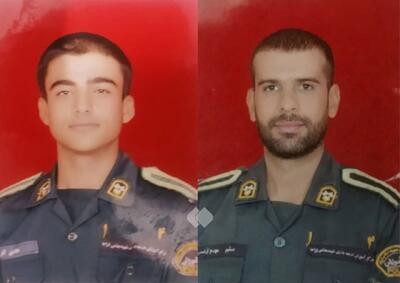  اولین تصویر از ۲ مامور پلیس که در لردگان به شهادت رسیدند