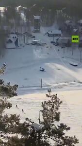 سقوط مرگبار بالگرد در روسیه