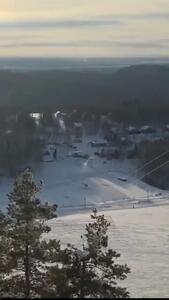 سقوط بالگرد روس بر اثر برخورد با کابل تله اسکی