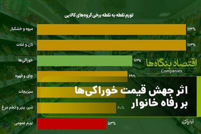 اثر جهش قیمت خوراکی‌ها بر رفاه خانوار