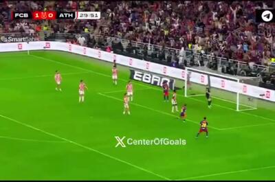 فیلم | گل دوم بارسلونا به اتلتیک بیلبائو توسط فرمین لوپس