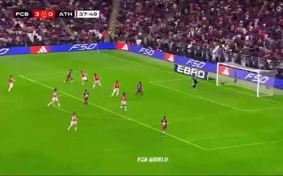 فیلم | گل چهارم بارسلونا به اتلتیک بیلبائو توسط رافینیا