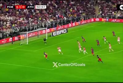 فیلم | گل پنجم بارسلونا به اتلتیک بیلبائو توسط رافینیا