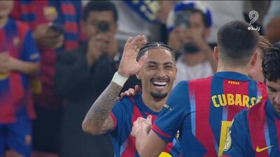 گل پنجم بارسلونا به بیلبائو (دبل رافینیا)