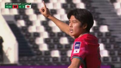 گل مردود امید کره جنوبی به امید ایران