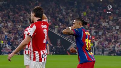 گل چهارم بارسلونا به بیلبائو (سوپرگل رافینیا)