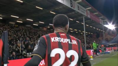 گل دوم بورنموث به تاتنهام (کروپی)