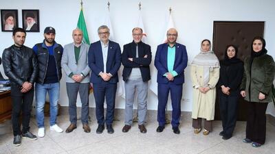 دیدار کاروان اعزامی کشورمان به بازیهای المپیک زمستانی ۲۰۲۶میلان با رئیس و دبیرکل کمیته ملی المپیک