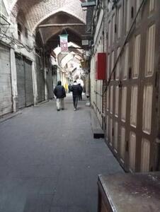  عکس از بازار بزرگ تبریز امروز برای گرانی دلار