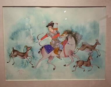  از نگارگری کلاسیک تا نقاشی معاصر، در نمایشگاه «چشم بلورین»