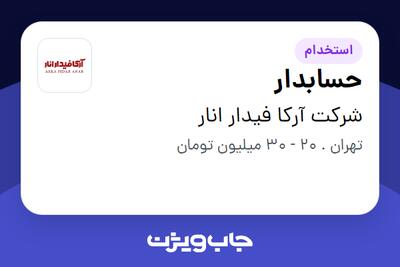  استخدام حسابدار در شرکت آرکا فیدار انار
