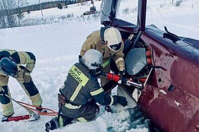 سقوط مرگبار یک بالگرد در روسیه+ فیلم