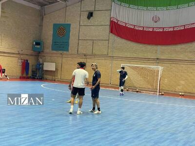 اولین تمرین تیم ملی فوتسال برگزار شد