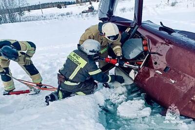 سقوط بالگرد در روسیه