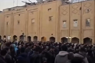 تجمع پراکنده بازاریان در مشهد