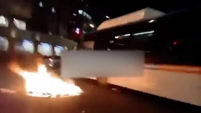  فیلم / کشته شدن یک نوجوان در برخورد اتوبوس با تجمع یهودیان در قدس