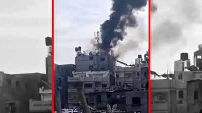 فیلم حمله پهپاد اسرائیلی به ژنراتور برق در غزه