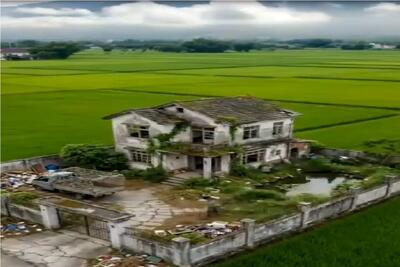 معماری خلاقانه؛ خونه ارث و میراثی رو کوبوندن ویلای مدرن ساختن تو دل شالیزار