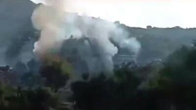  تصاویر حمله هوایی عربستان به منطقه‌ای در جنوب یمن