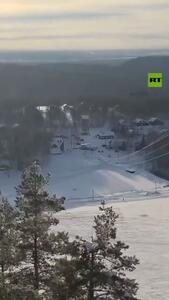 سقوط مرگبار بالگرد در روسیه