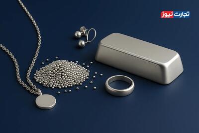 کاهش ۷۷۰۰ تومانی قیمت نقره / شمش نقره اماراتی ۴۶۰ میلیون تومان شد