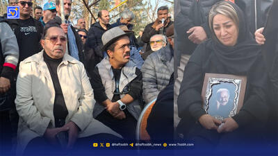  حضور هنرمندان در مراسم خاکسپاری سعید پیردوست
