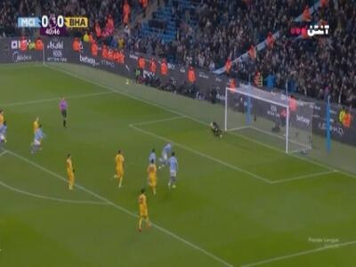 گل اول منچسترسیتی به برایتون توسط هالند