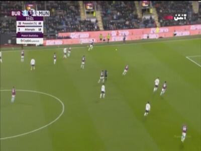 گل دوم منچستریونایتد به برنلی توسط ششکو