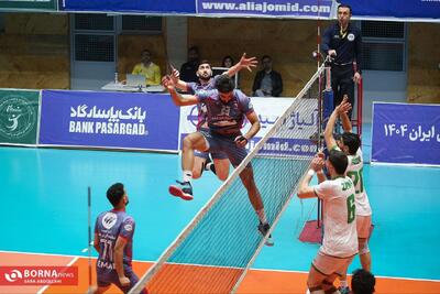دیدار تیم های والیبال صنعتگران امید - پاس گرگان