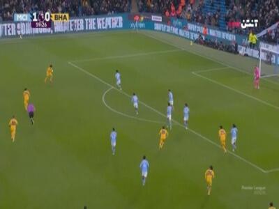 گل اول برایتون به منچسترسیتی توسط میتوما