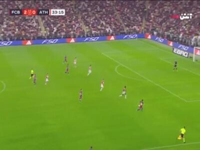 گل سوم بارسلونا به بیلبائو توسط بردغجی